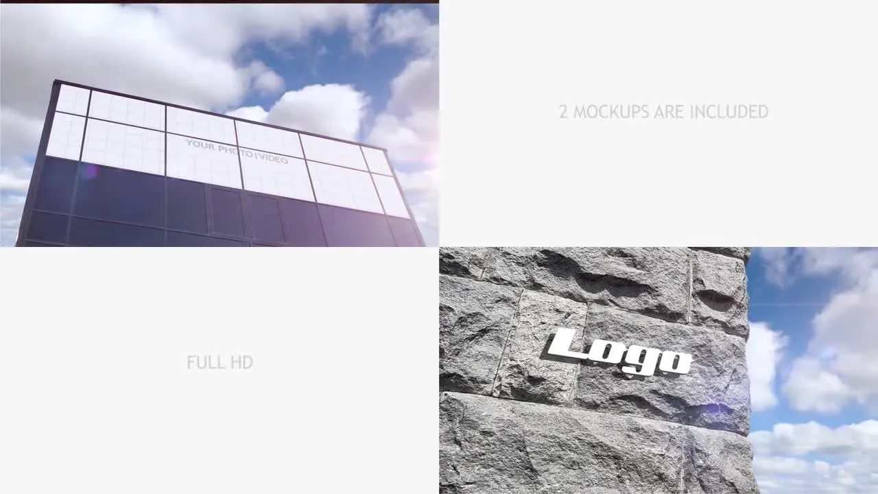 城市户外商业广告像素设计精选AE模板