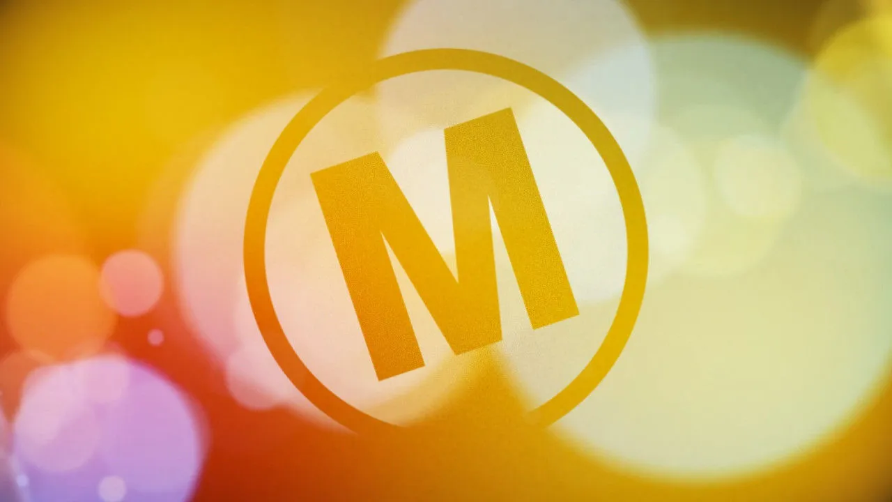 优雅粒子徽标的显露像素设计精选AE模板