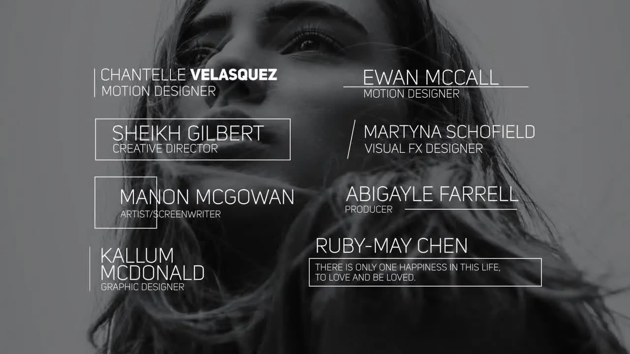 8个优雅的三分之二标题像素设计精选AE模板