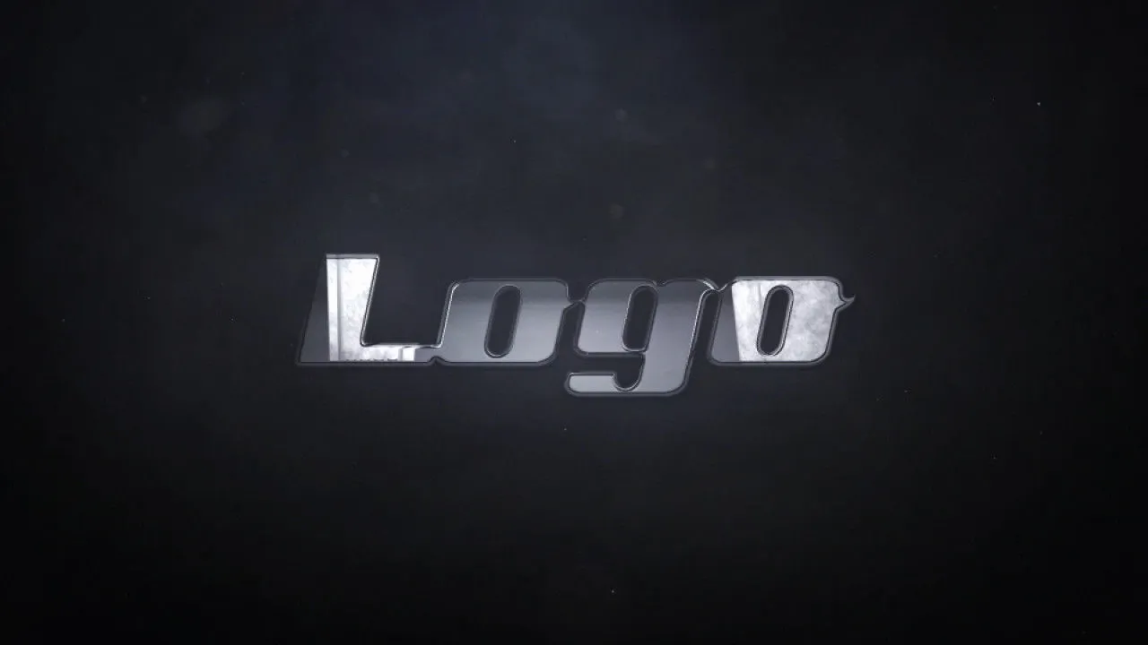 创意黑暗动态的动画徽标像素设计精选AE模板