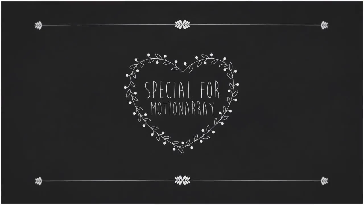 手绘情人节快乐像素设计精选AE模板