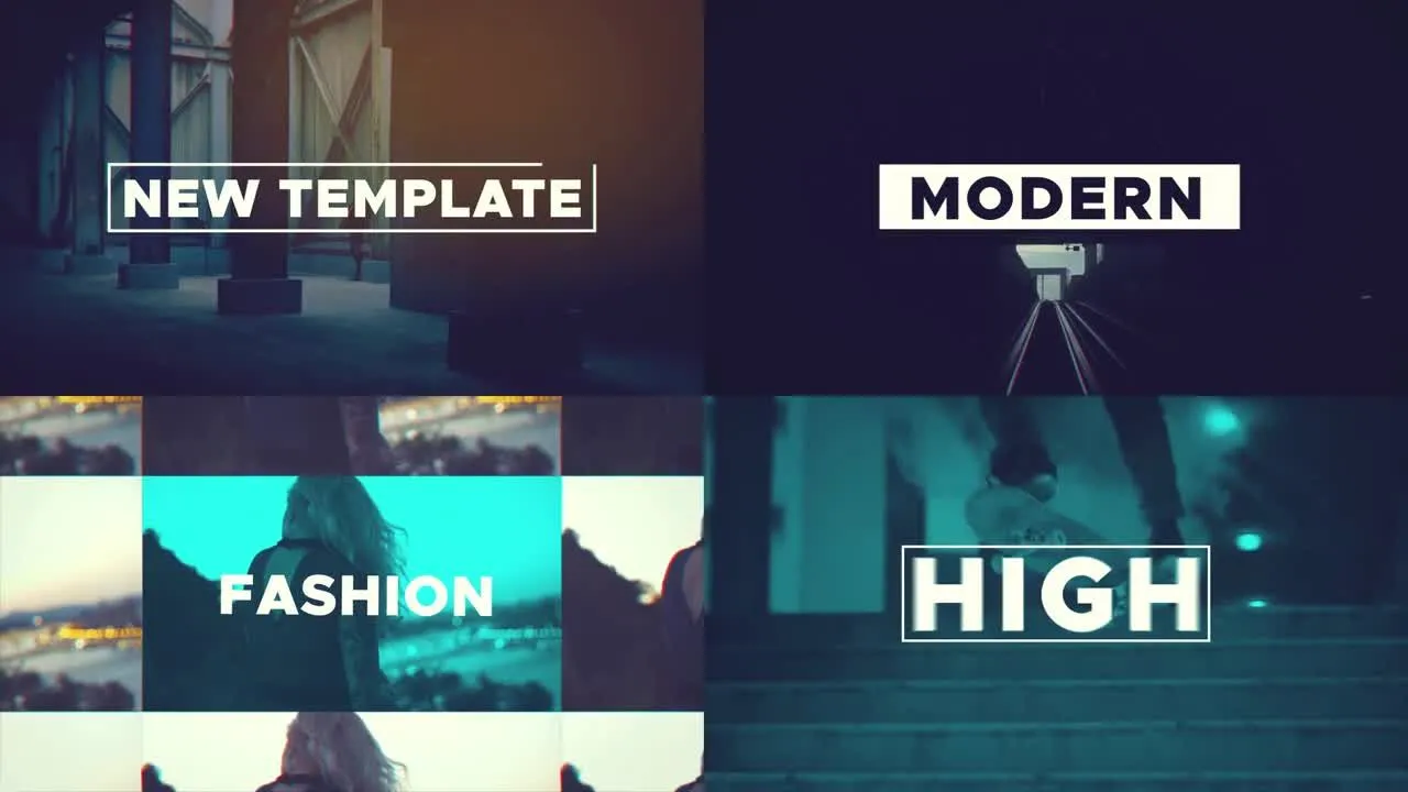 现代转场广告视频像素设计精选AE模板