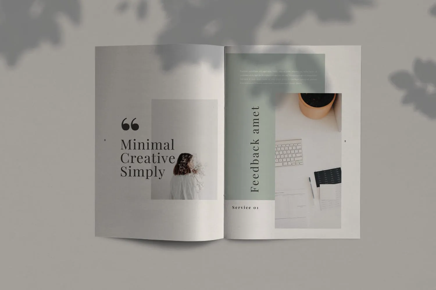 简约时尚设计目录手册Lookbook版式模板 Fairy – Lookbook Brochure插图(4)
