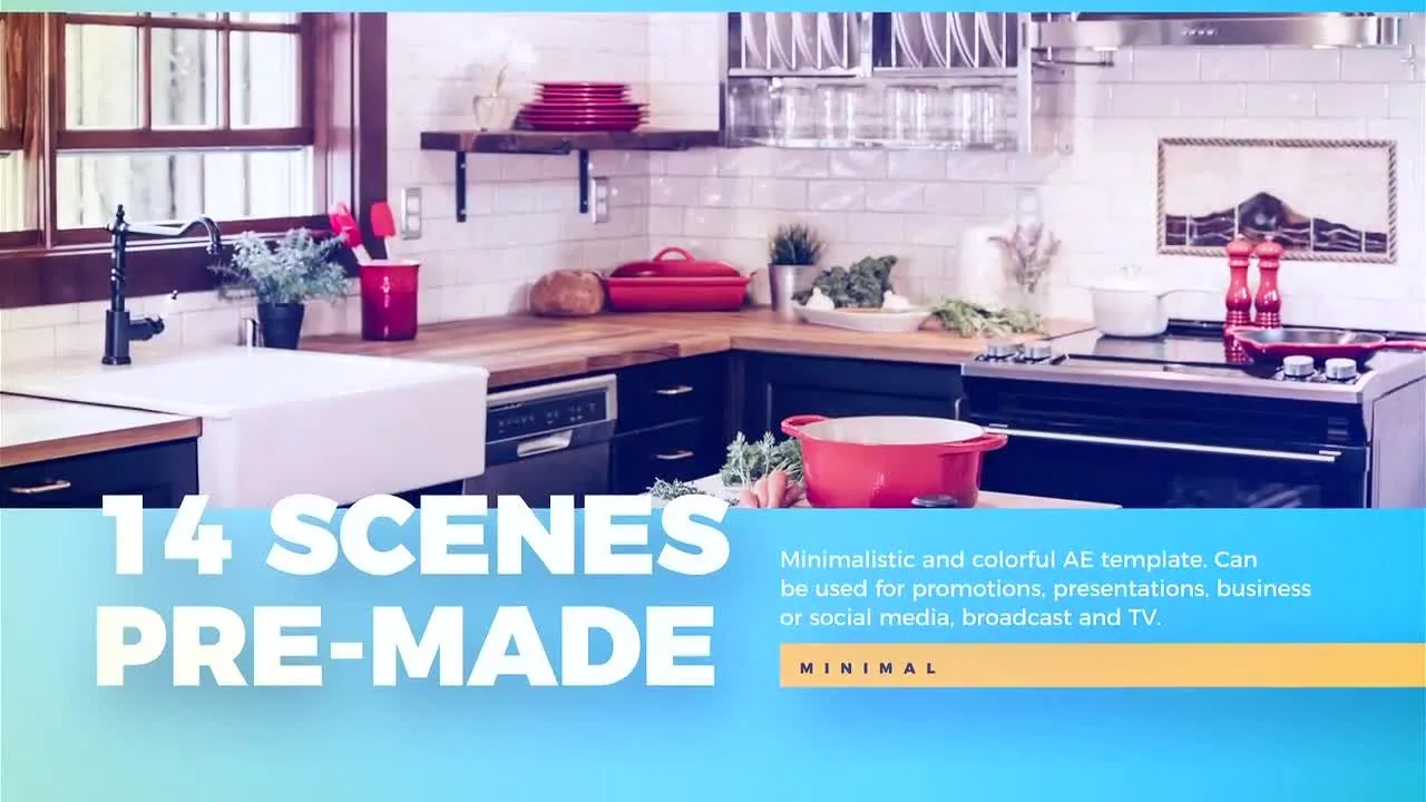 排版演示标题动画像素设计精选AE模板