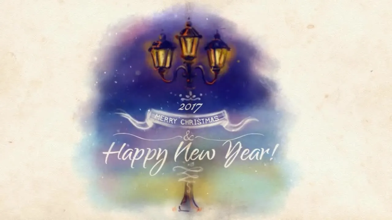 温馨卡通创意的圣诞节贺卡像素设计精选AE模板