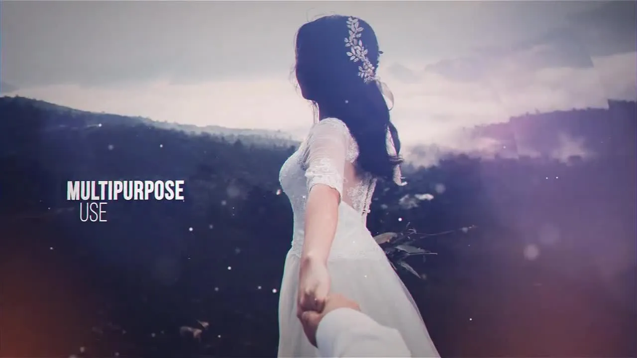 迷人的情人浪漫时刻照片展示像素设计精选AE模板