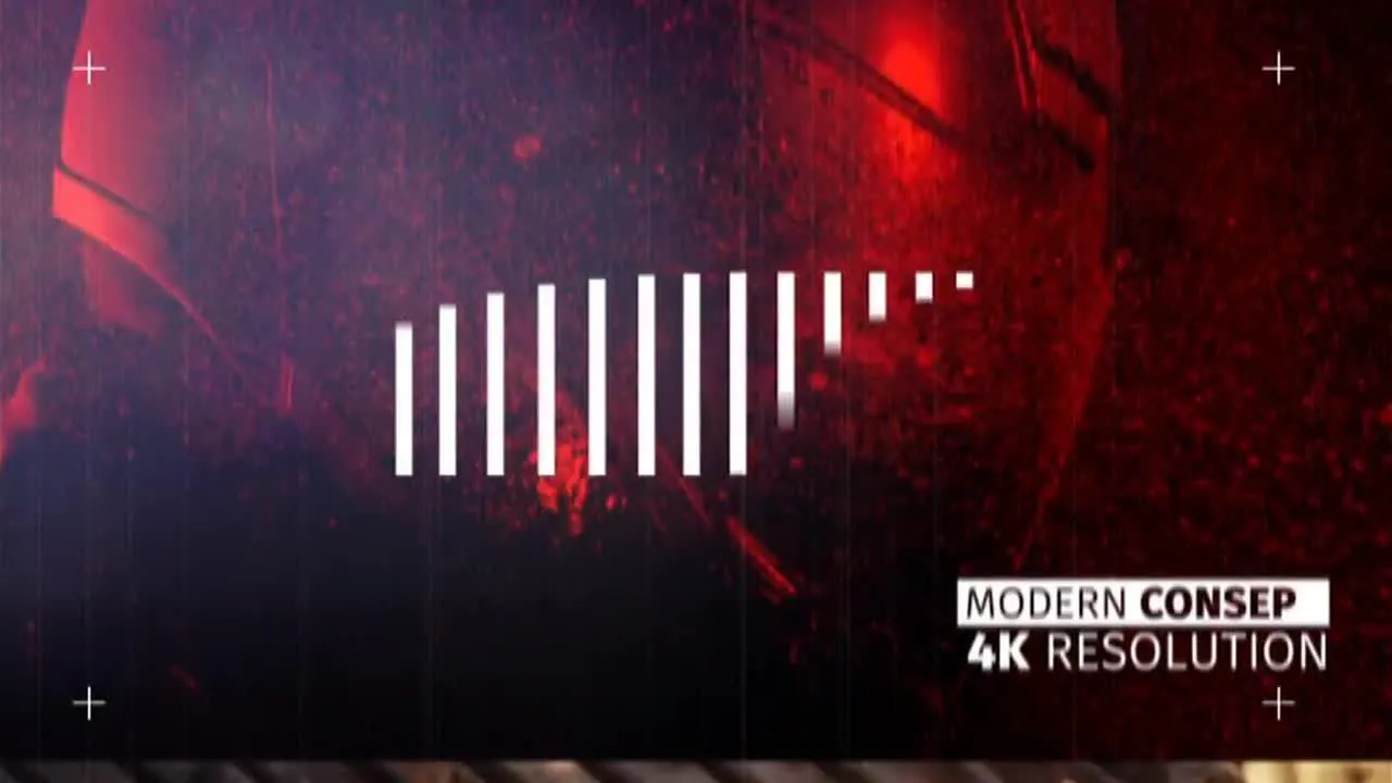 精力充沛的动画幻灯片像素设计精选AE模板