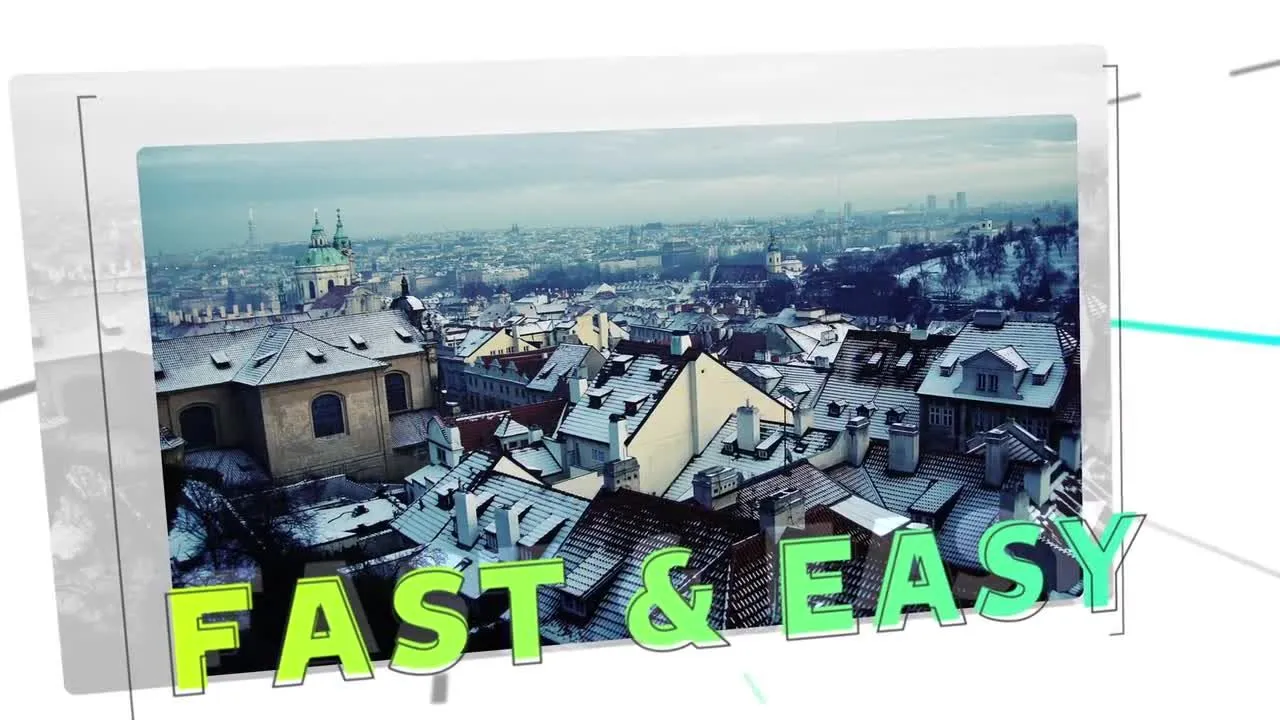 明亮干净活力的幻灯片放映像素设计精选AE模板