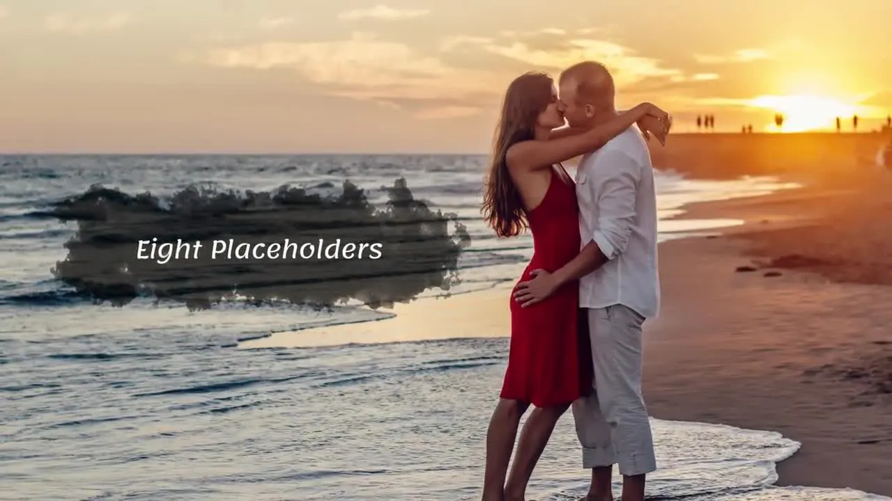 照片飞溅效果幻灯片像素设计精选AE模板