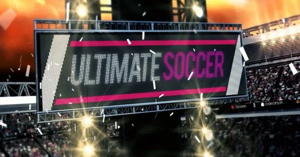 超级足球赛事直播节目开场像素设计精选AE模板 Ultimate Soccer Broadcast Pack