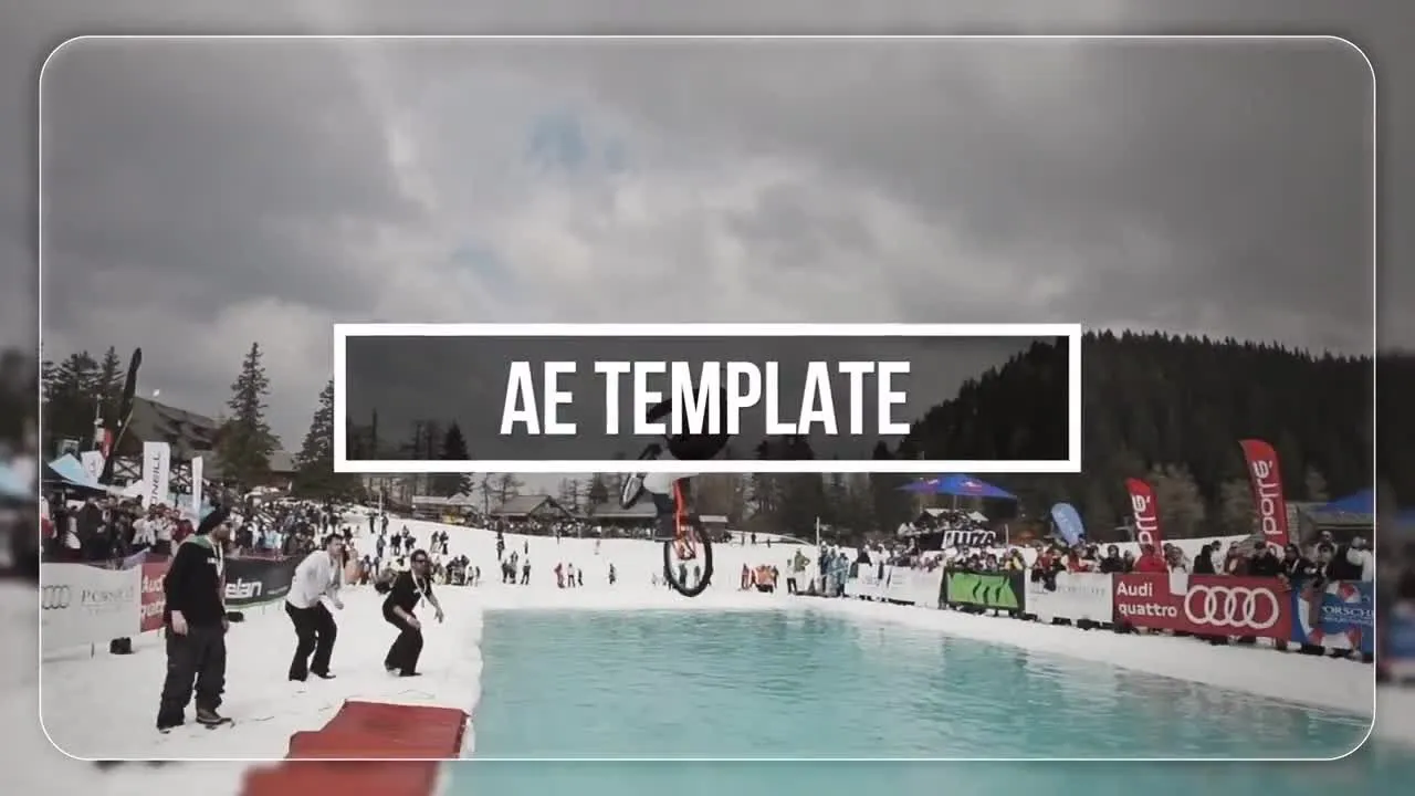 适合体育活动的幻灯片像素设计精选AE模板