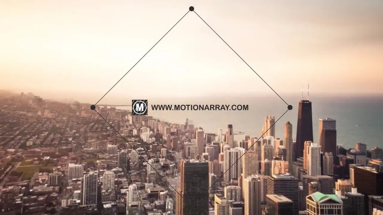 简约大方的网页和视频开头AE logo标识模板