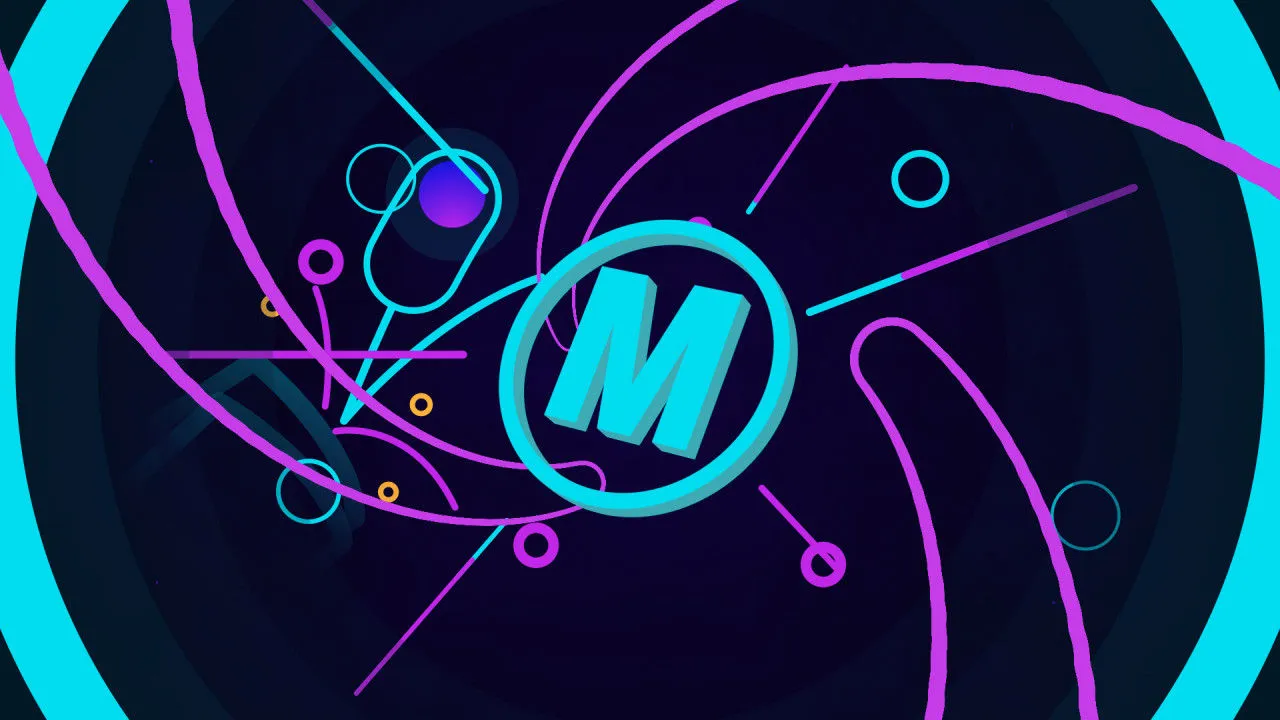 形状徽标动画效果像素设计精选AE模板