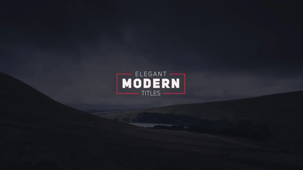 10个独特优雅的现代标题像素设计精选AE模板