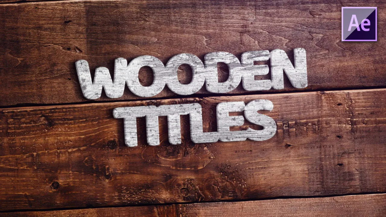 11个设计时尚的木制标题像素设计精选AE模板