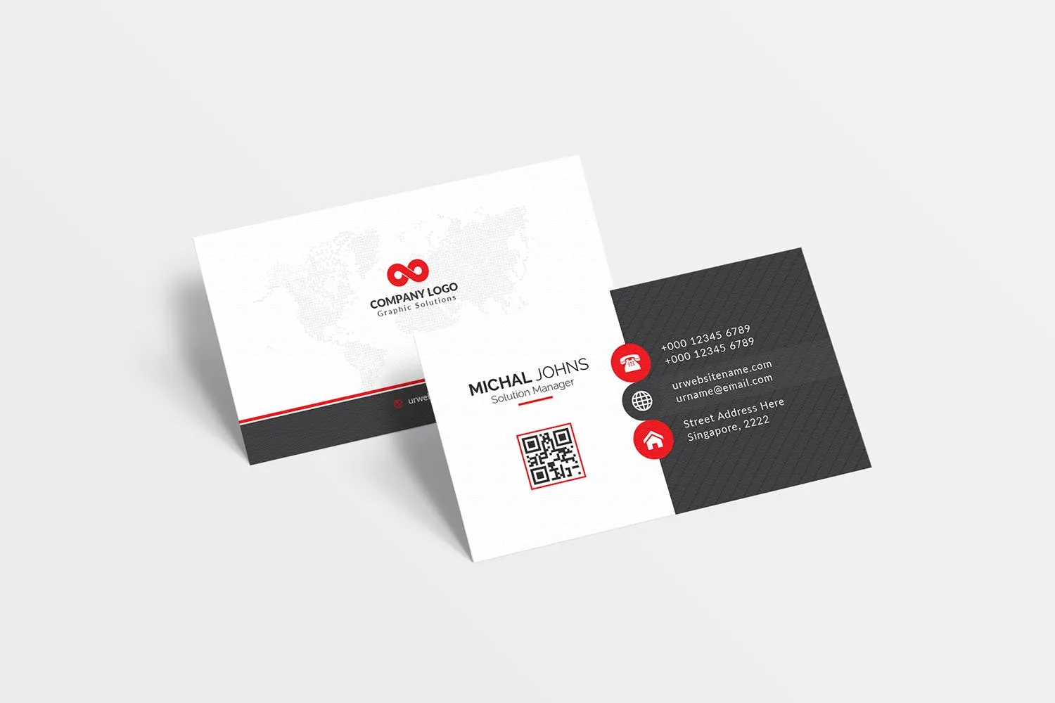 经典排版风格企业像素设计精选名片模板 Business Card
