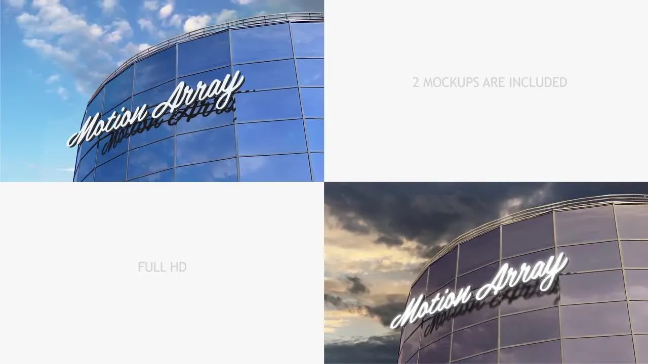 城市各行业建筑物悬挂广告样式像素设计精选AE模板