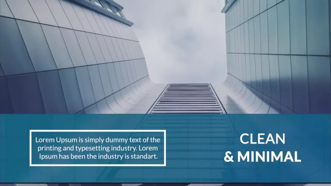 最小企业幻灯片介绍像素设计精选AE模板