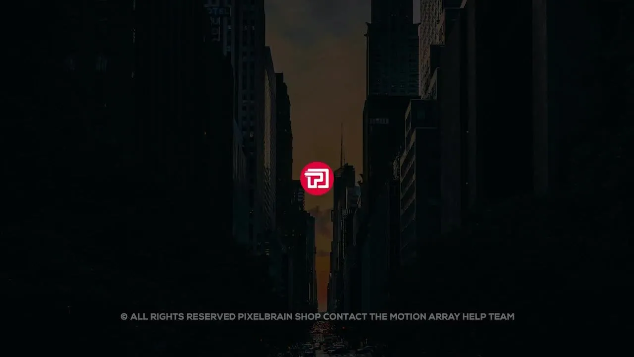 炫酷扭曲效果标题文字像素设计精选AE模板