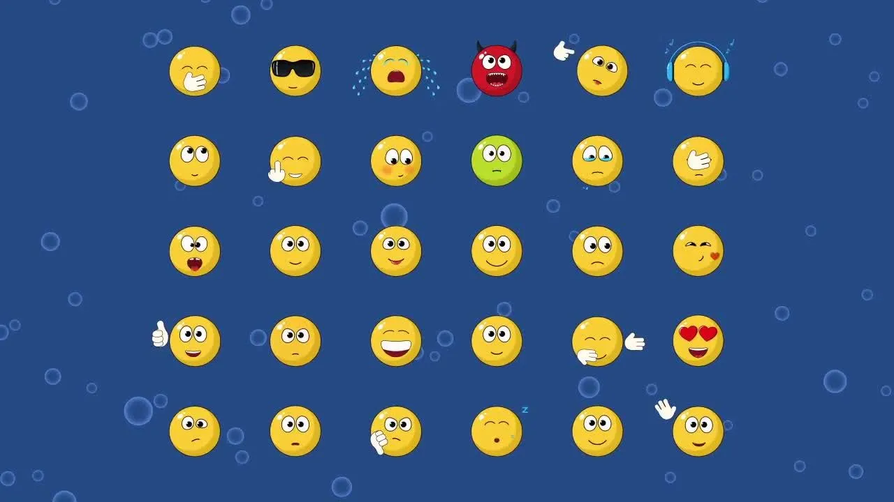 30动画表情符号像素设计精选AE模板