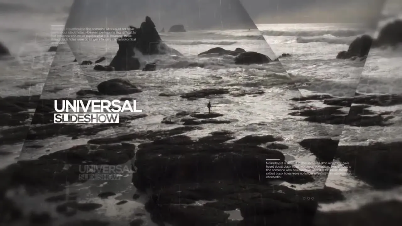 动画视差幻灯片像素设计精选AE模板