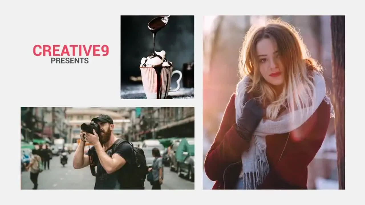 简约过渡ae幻灯片模板