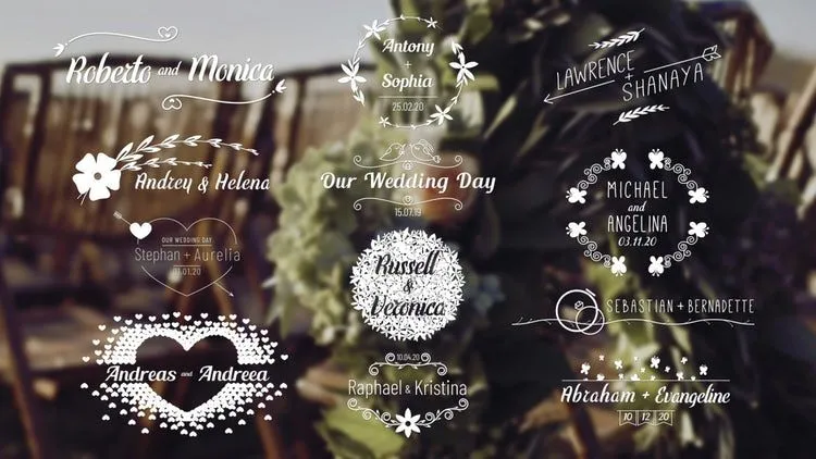 婚礼主题包4K像素设计精选AE模板