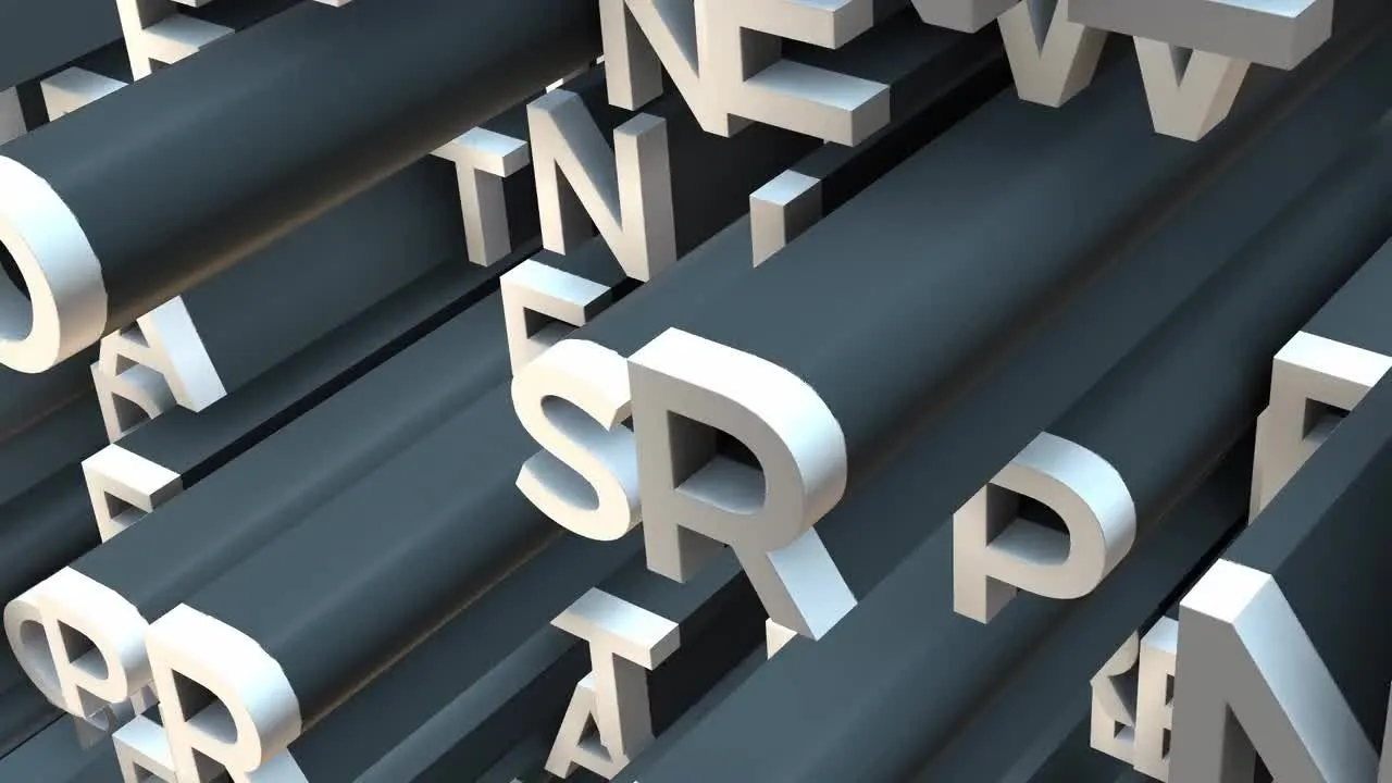 炫酷字母标识显示像素设计精选AE模板