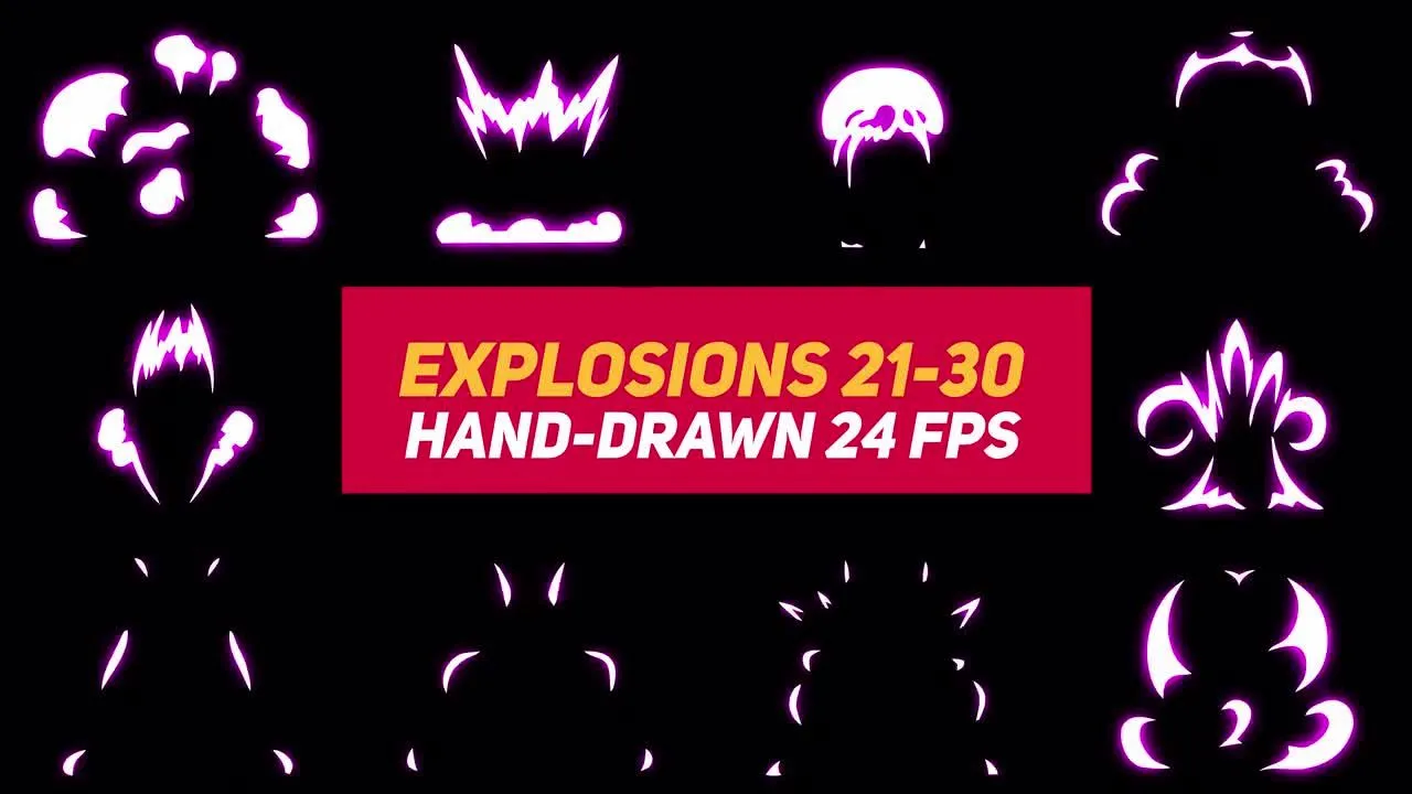 多色彩液体动画元素爆炸效果像素设计精选AE模板