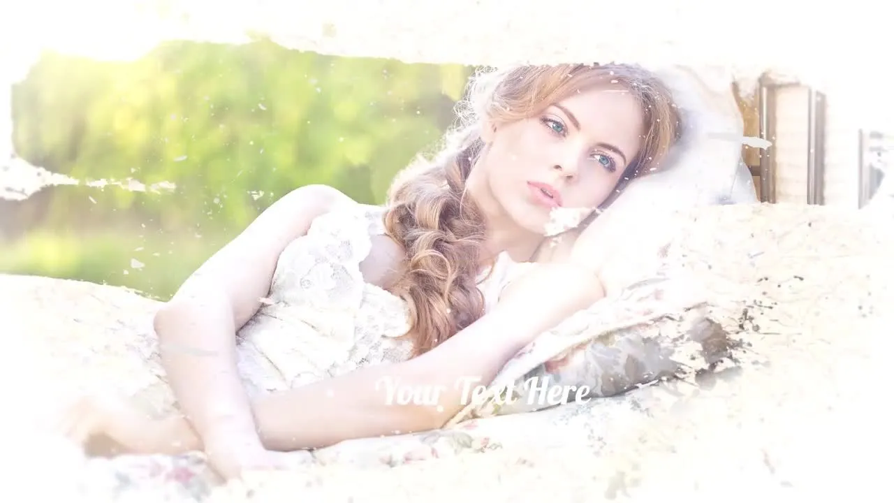 优雅的画笔幻灯片像素设计精选AE模板