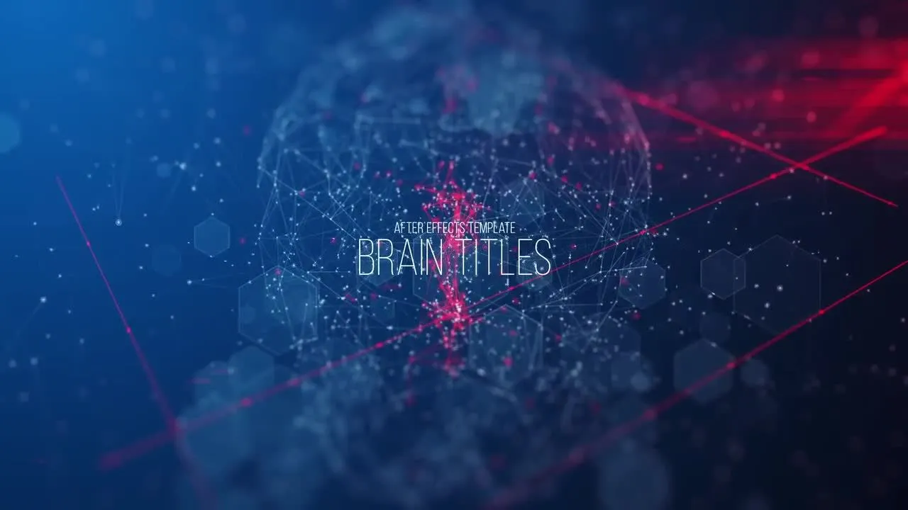 脑标题动态动画时尚像素设计精选AE模板
