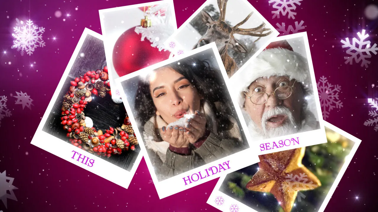 时尚明亮有趣的圣诞节幻灯片像素设计精选AE模板