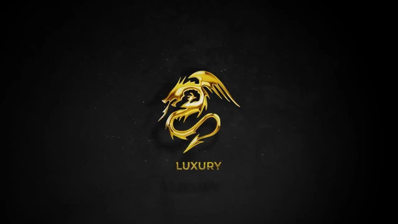 金银徽标显示像素设计精选AE模板