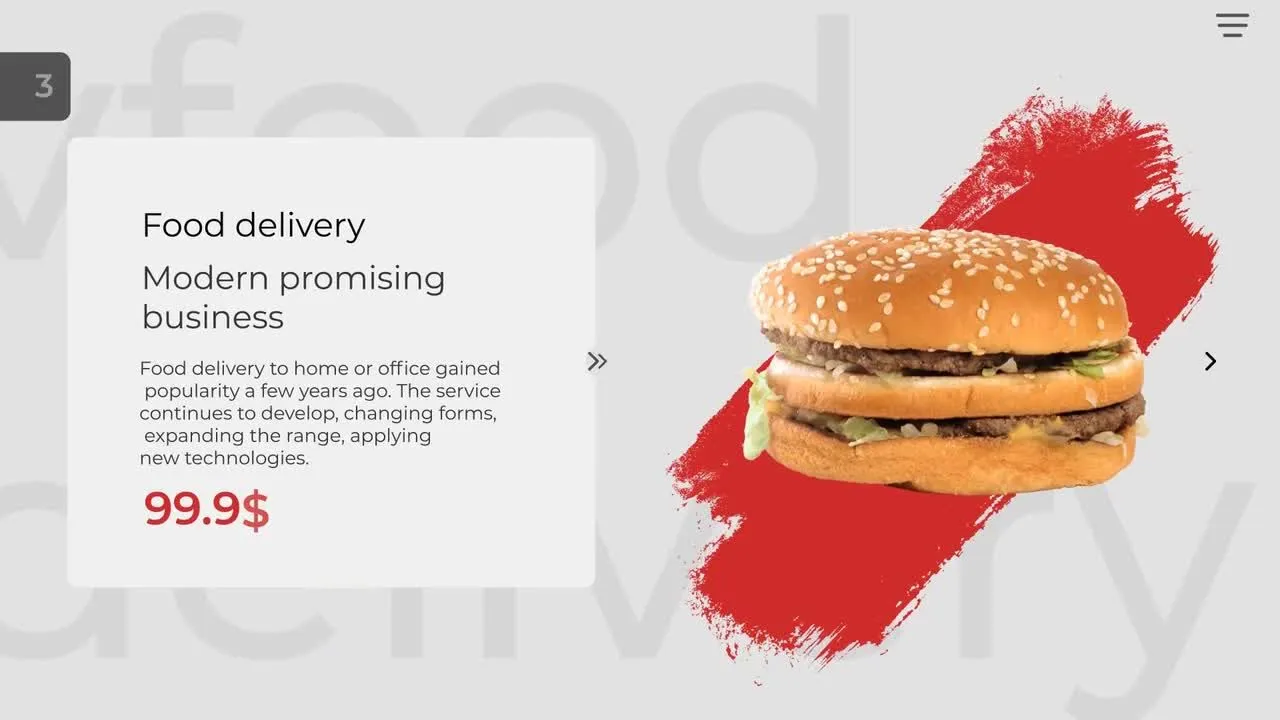 简洁现代创意的食品促销像素设计精选AE模板