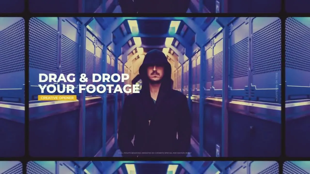 多彩且具有动画效果的现代幻灯片像素设计精选AE模板