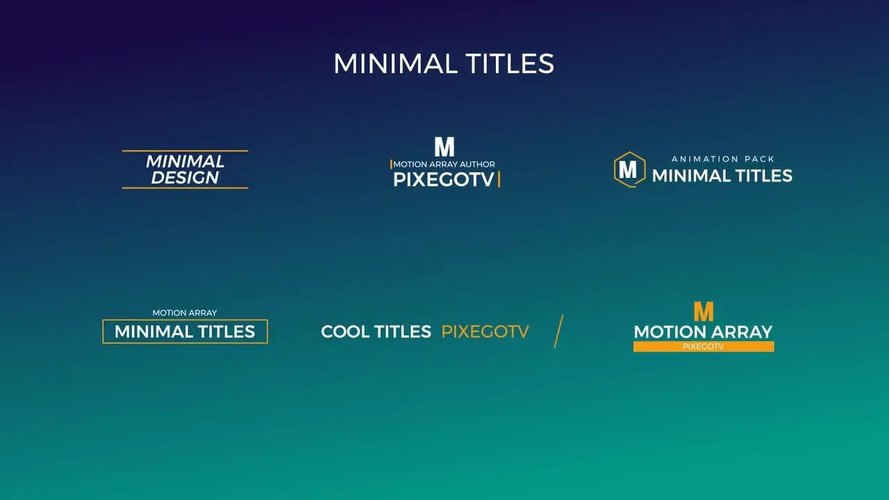 运动体育精彩标题动画像素设计精选AE模板