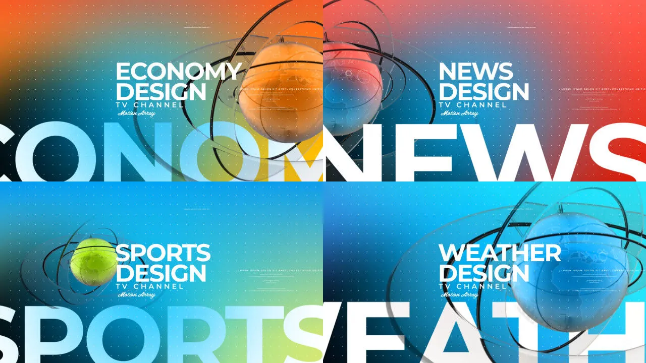 精美的广播设计像素设计精选AE模板