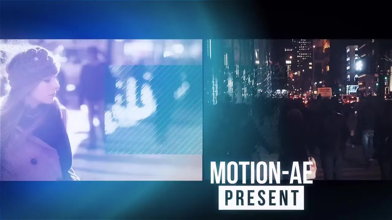 音乐活动幻灯片照片展示像素设计精选AE模板