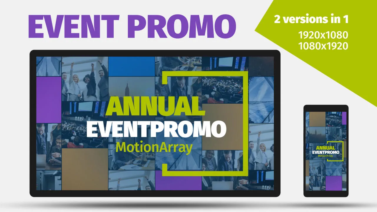 活动促销动态演示文稿像素设计精选AE模板