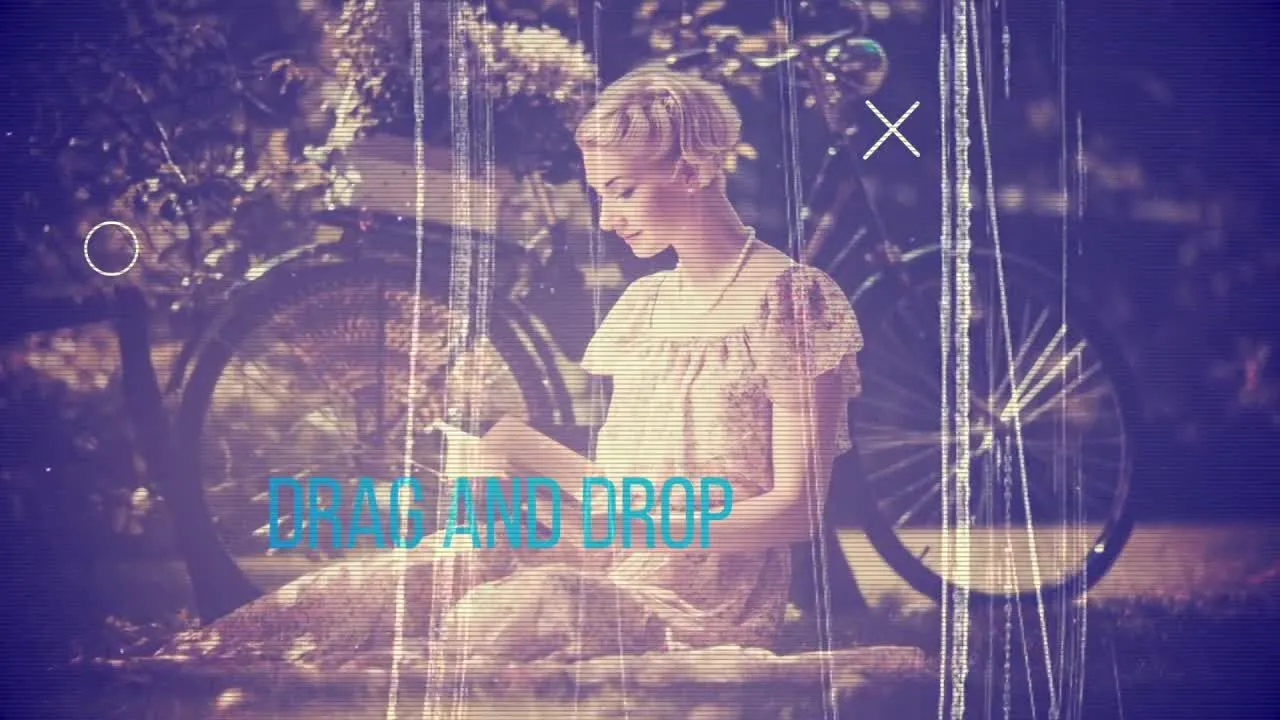 现代前卫风格故障特效宣传片展示像素设计精选AE模板