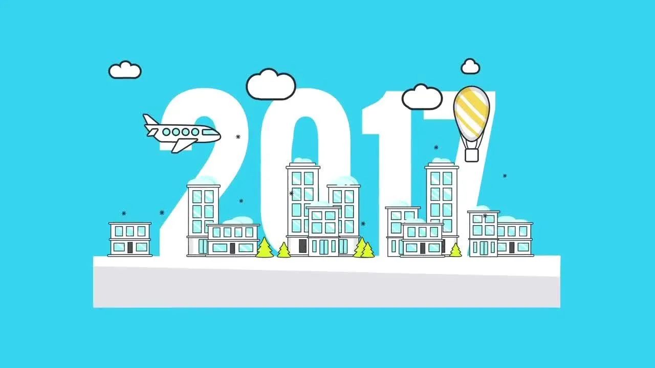 新年企业标志像素设计精选AE模板