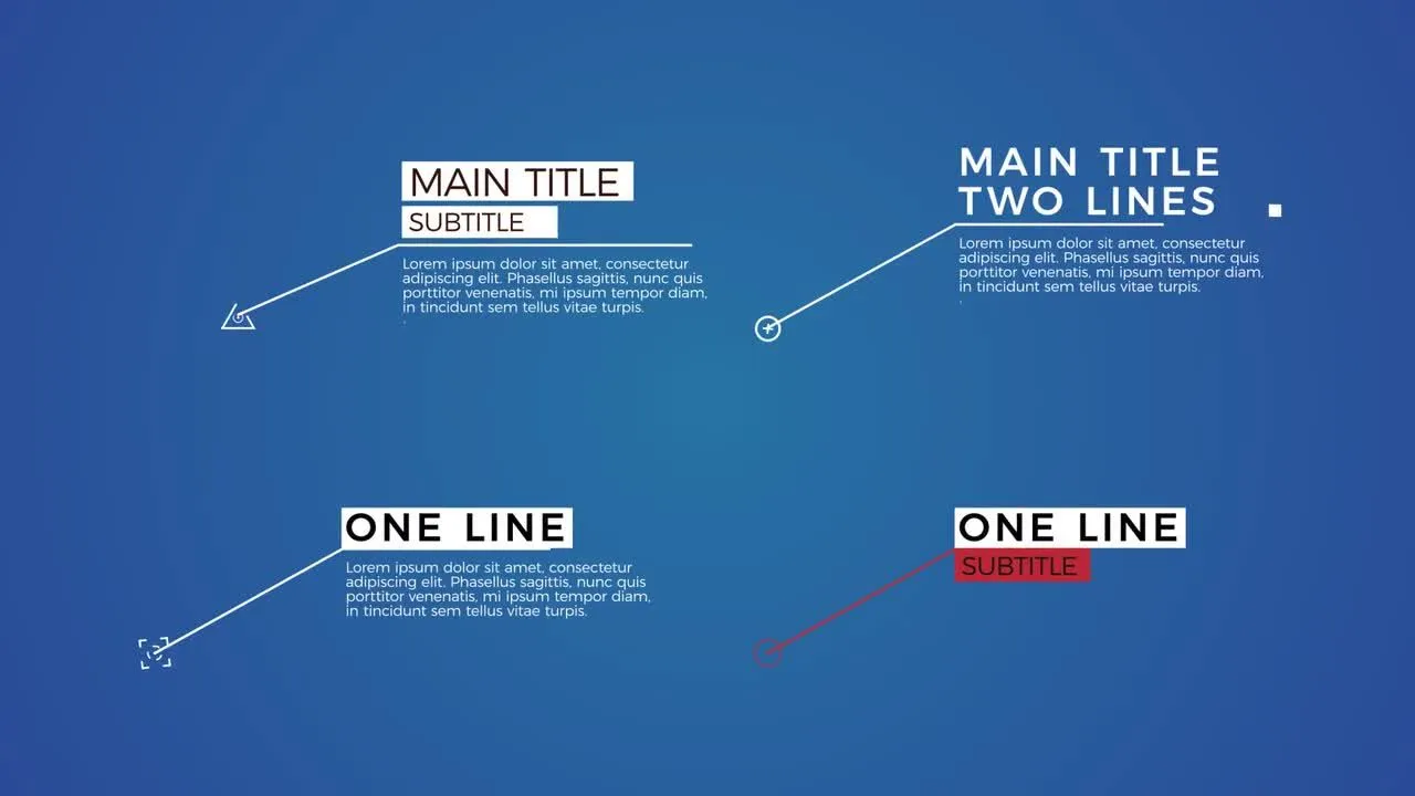 20个时尚设计和动态动画的商业标题动画像素设计精选AE模板