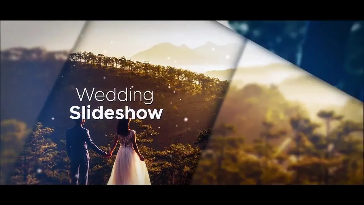 现代婚礼幻灯片像素设计精选AE模板