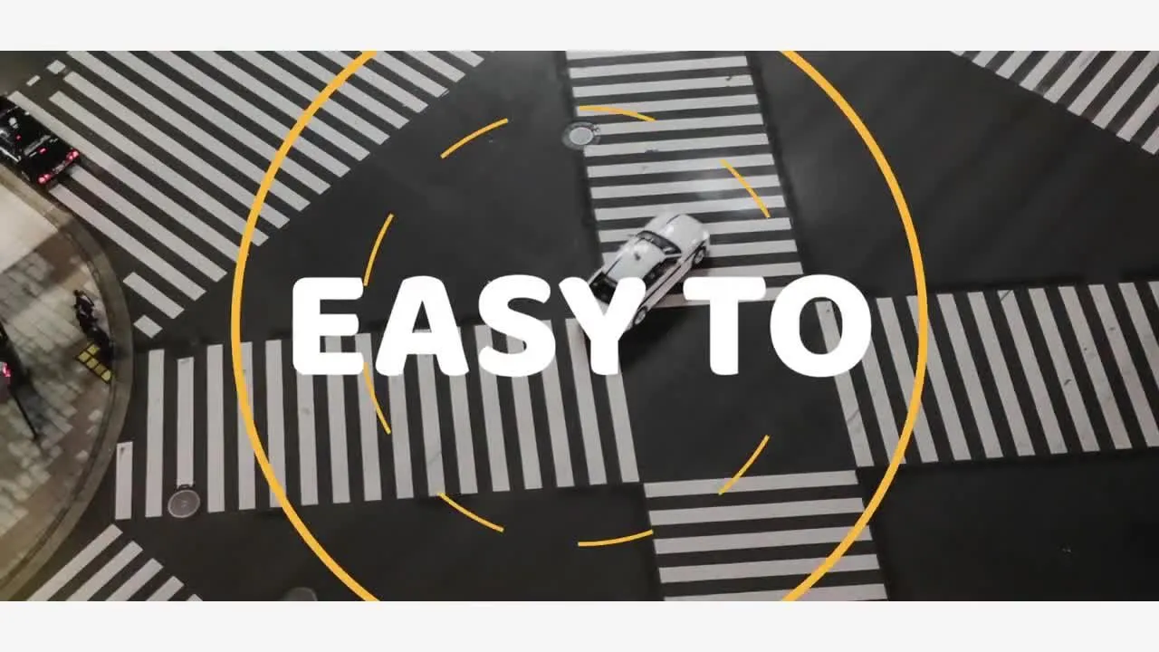 快速过渡的城市文本标题展示像素设计精选AE模板