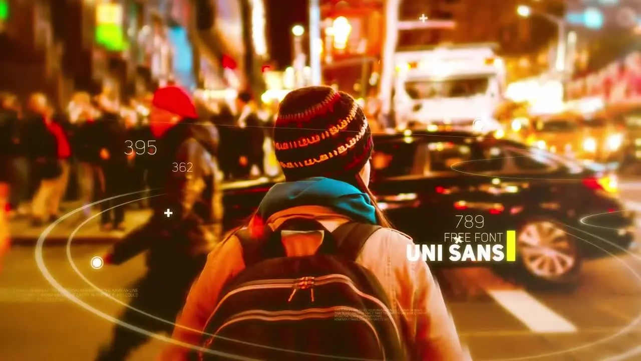 数字视差幻灯片像素设计精选AE模板