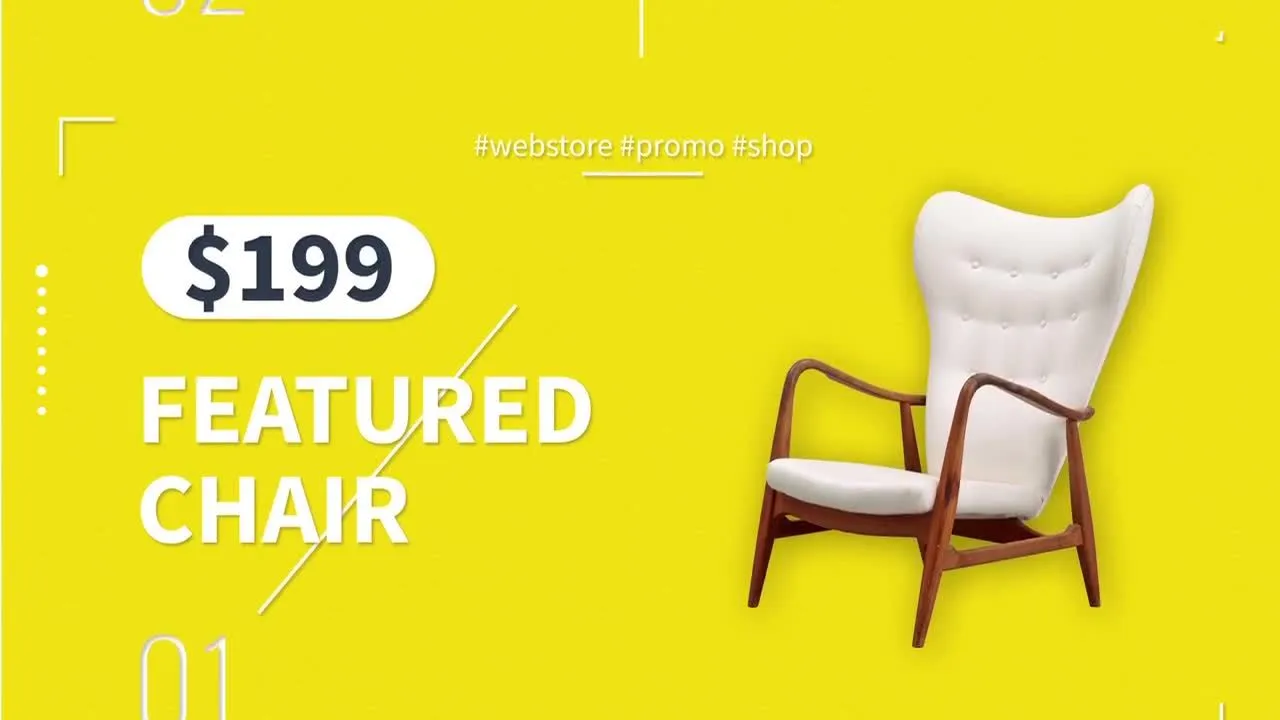 生活用品购物促销宣传视频像素设计精选AE模板