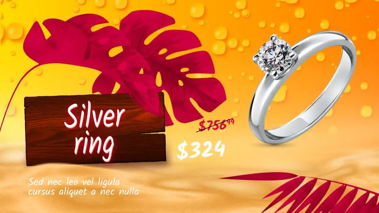 引人注目的夏季促销时尚过渡像素设计精选AE模板