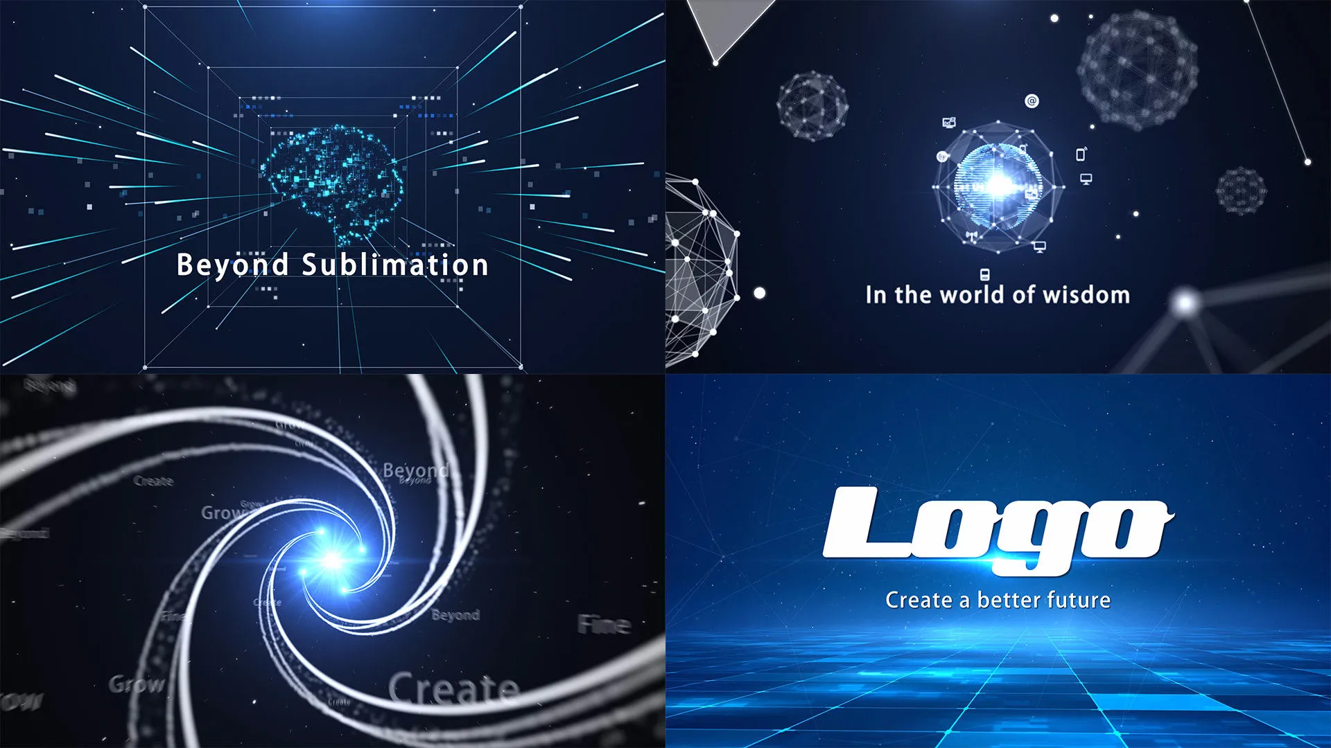 创意技术转场像素设计精选AE模板