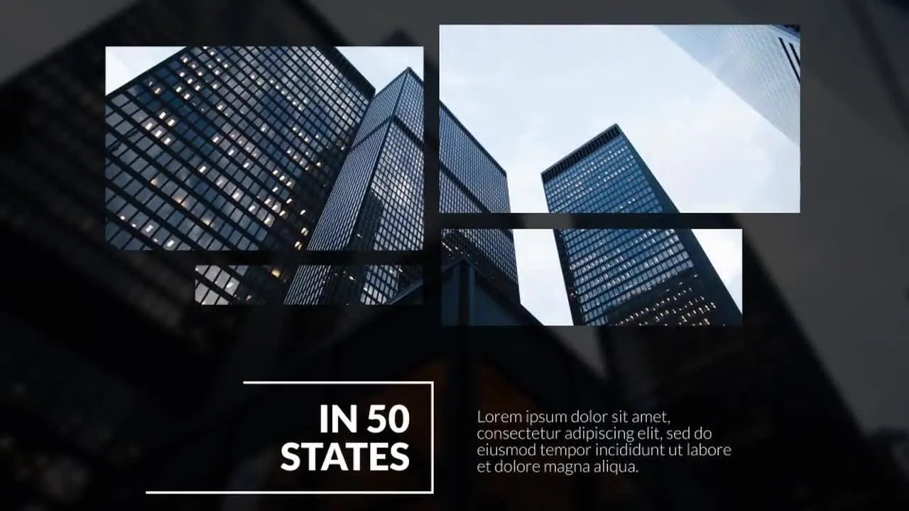 图片拼贴商业企业宣传片视频开场像素设计精选AE模板