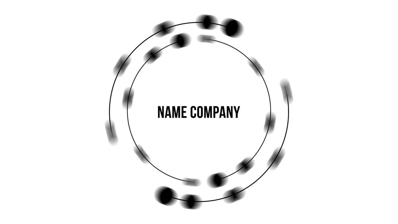 时尚迷你圆形动态logo展示像素设计精选AE模板